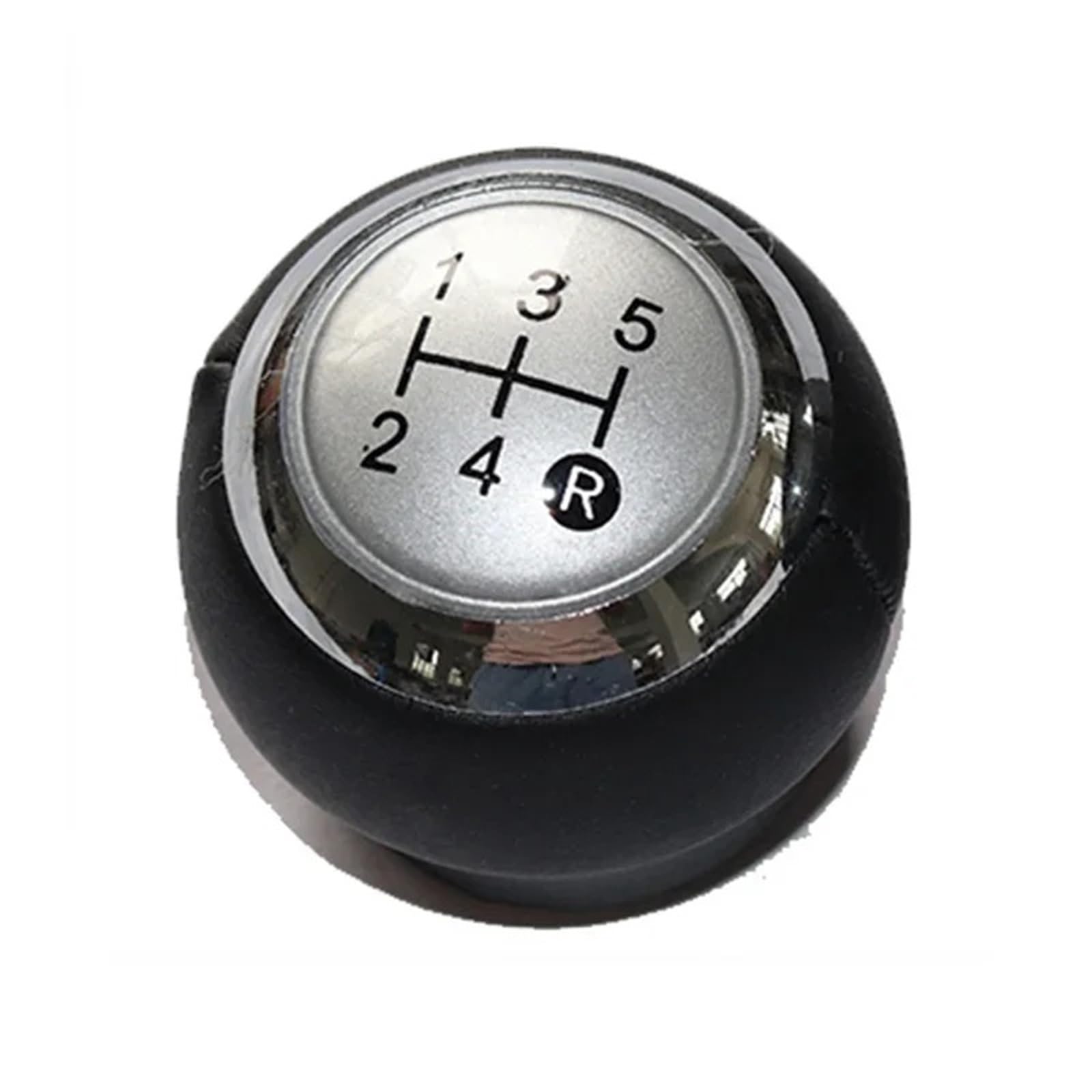 Xexjhqq 5 Speed Silver Gear Stick Knob For Toyota For Rav4 For Rav3 Iii Iv 2005-2019 Gear Shift Knob Lever Gearbox Shifter Leather Manual Selector Transmission Handle(5 Speed Silver)