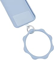 Vista 12 de Correa de silicona en forma de corazón para teléfono, correa de muñeca para teléfono celular con soporte para llavero, universal compatible