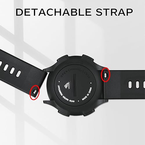 Miniatura 5 de Relojes deportivos para hombre, reloj digital impermeable, reloj despertador, cronómetro, calendario de cuenta regresiva, reloj táctico para hombre,