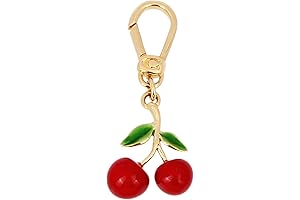 Adorable Coach Cherry Resin Handbag Charm Accessory with Safety Clasp