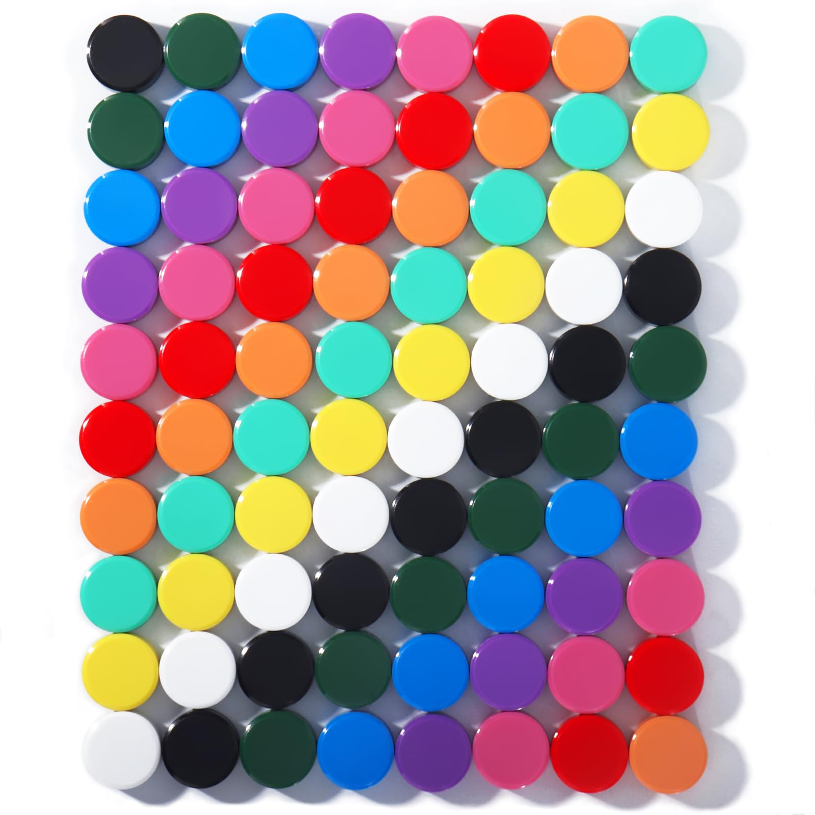 DUJEQM Koelkastmagneten, Magneten voor Magneetbord, 20 Sterke Magneten voor Whiteboard & Koelkast, Mini Magneetjes Kleine Whiteboardmagneten Ronde Magneten voor Memo Borden, Notitieborden (Roze