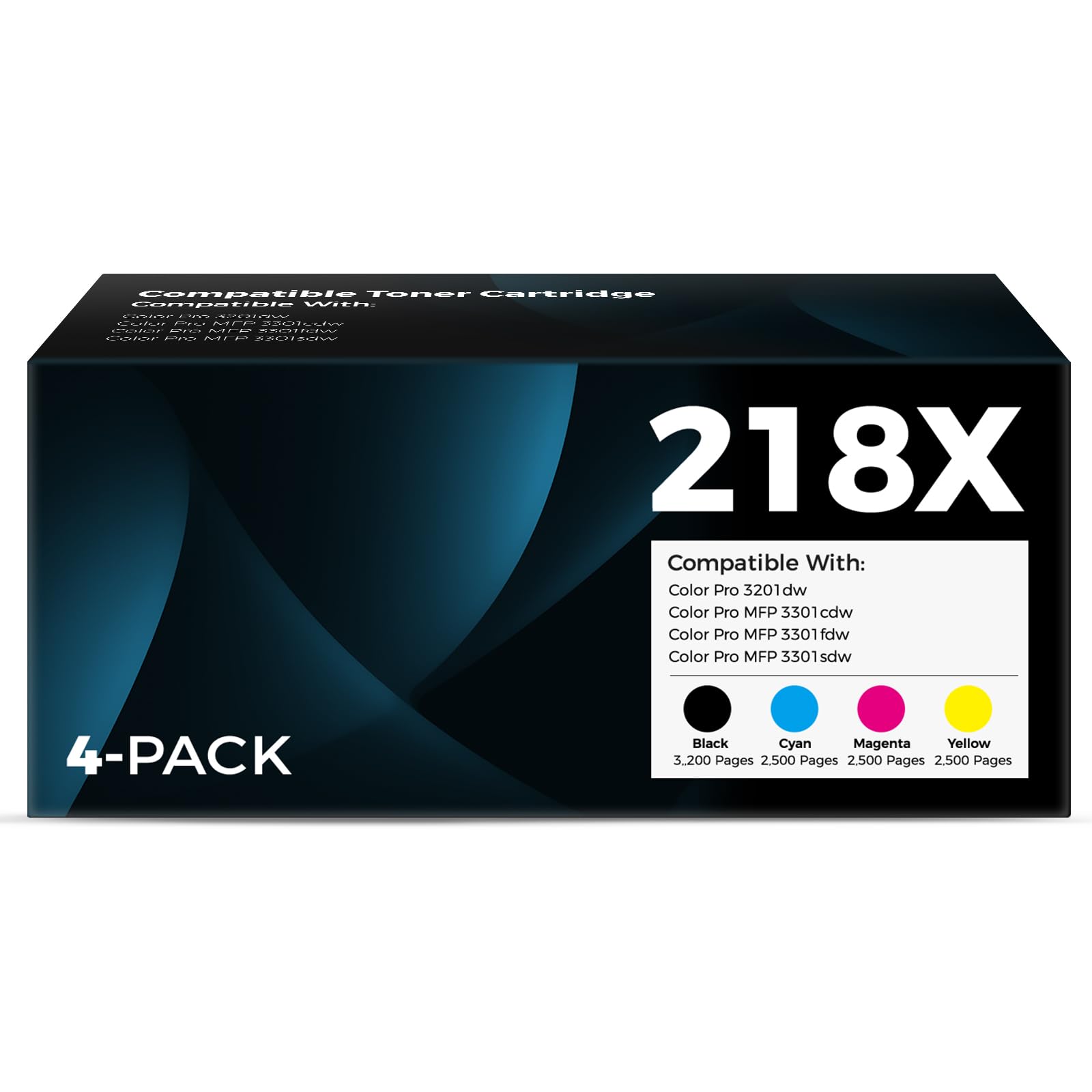 Photo 1 of PHAVORINK 218X Toner Cartridges 4-Pack