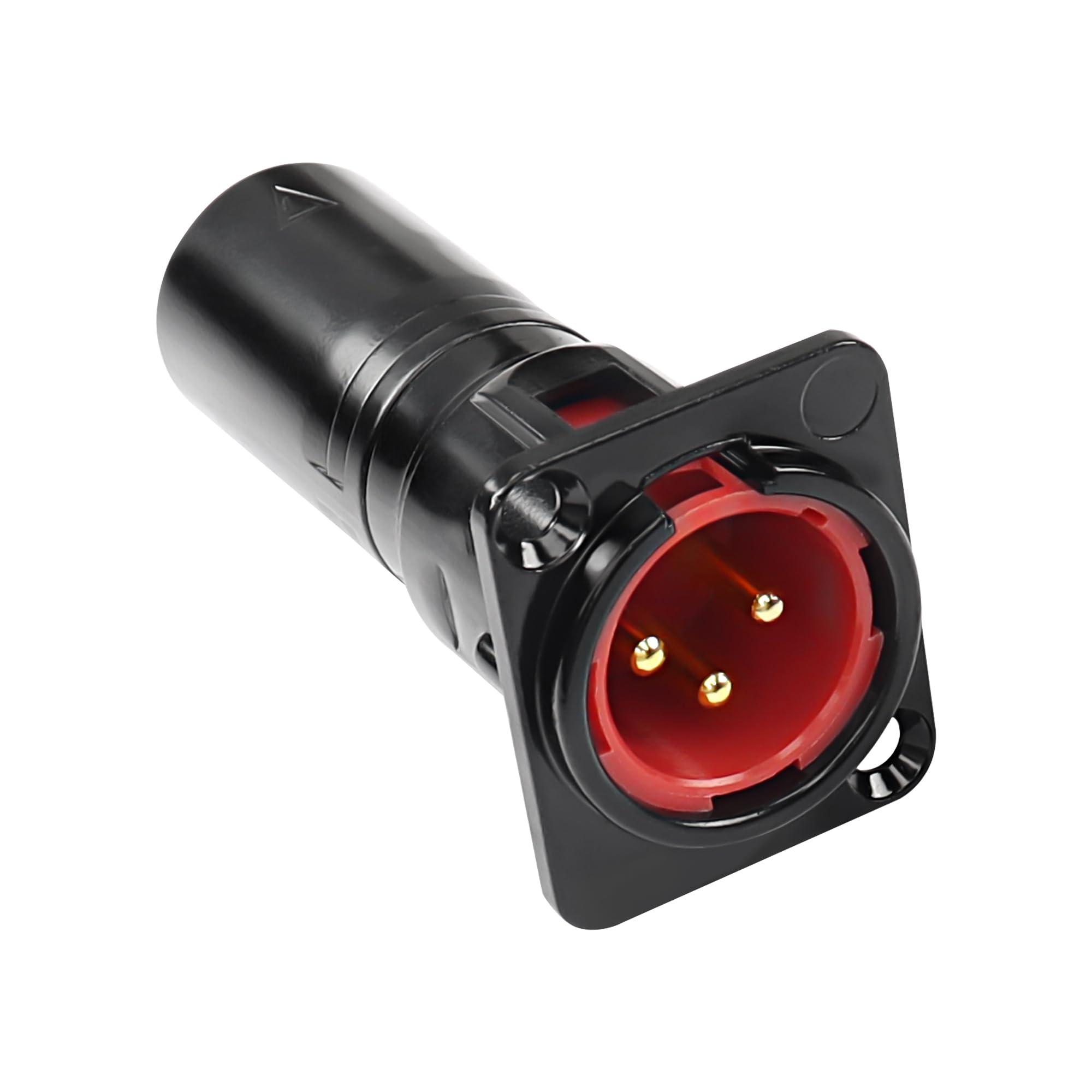 MEIRIYFA XLR 3 Pin Male to Male Pass Through Panel Mount Jack, Mic XLR 3PIN D Series Type Adapter Feed/Pass Thru Converter Compatible with Microphone, Mixer