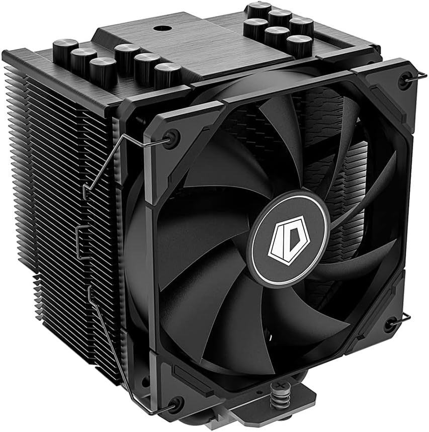 ID-COOLING SE-226-XT Black CPU Cooler LGA1700 CPU Air Cooler 6 Heatpipes All-Black CPU Fan 120mm PWM Fan, Intel/AMD