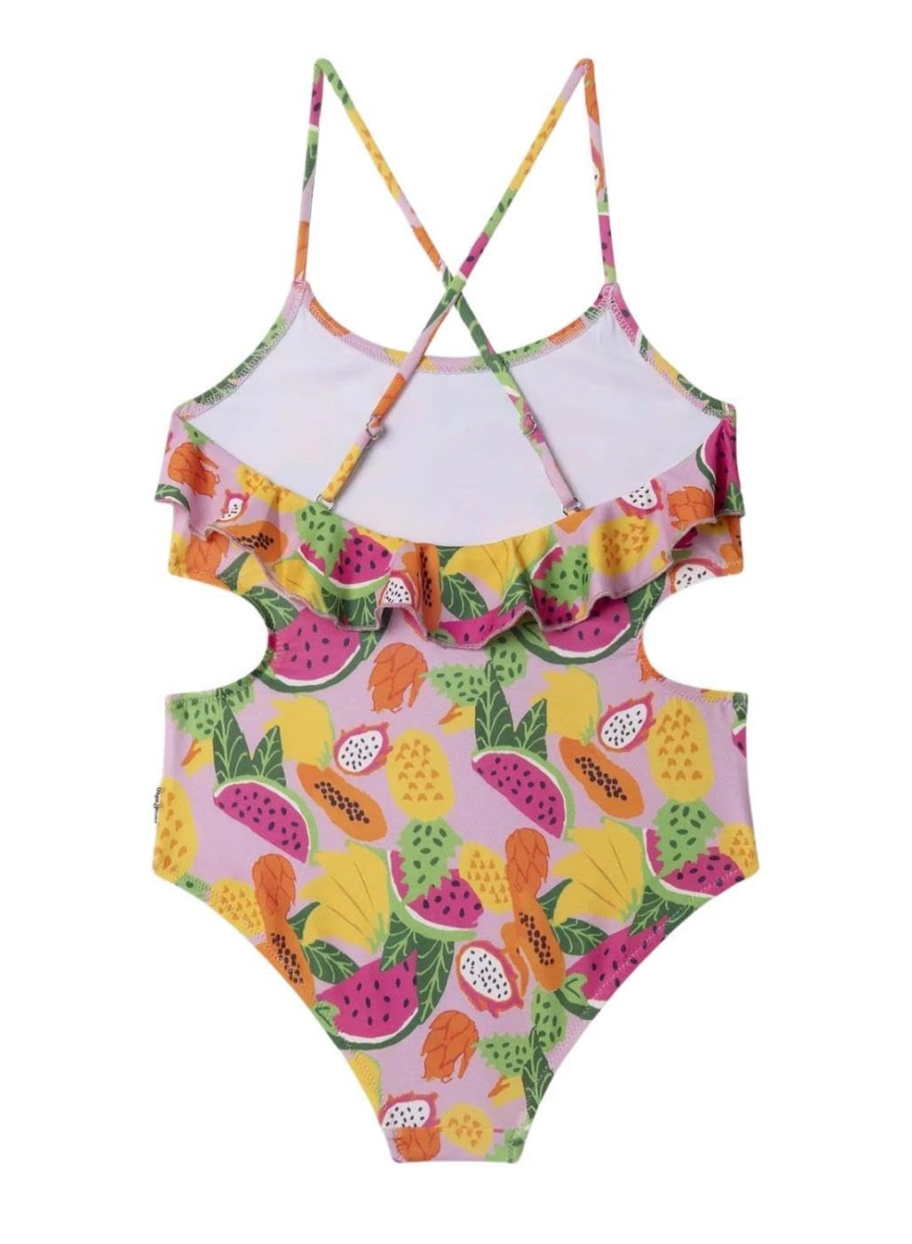 Pepe Jeans Maxi Fruit C.o. Swimsuit Maillot de Bain Fille (Lot de 1)