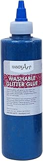 Handy Art Washable Glitter Glue 4 ounce, Blue