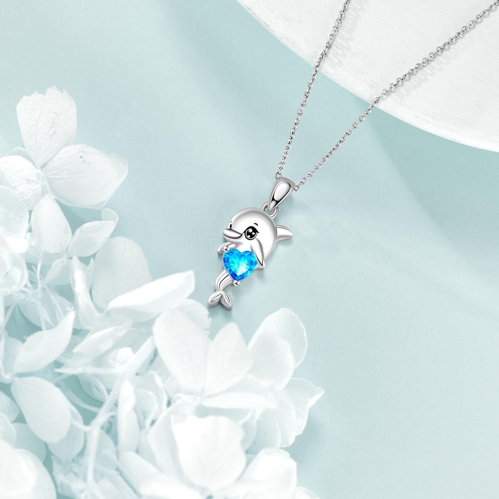 Tier Kette Halskette 925 Sterling Silber Süßer Delfin/Katze/Einhorn/Pinguin/Fledermaus/Bär/Biene/Hund/Kaninchen Anhänger Schmuck Geschenk für Damen Herren