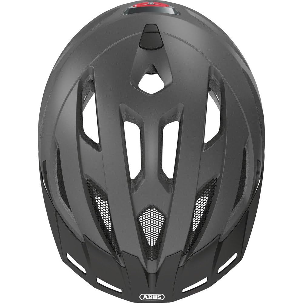 ABUS Urban-I 3.0 MIPS city helmet - casco da bici con protezione dagli impatti, luce posteriore, visiera e chiusura magnetica - per uomo e donna