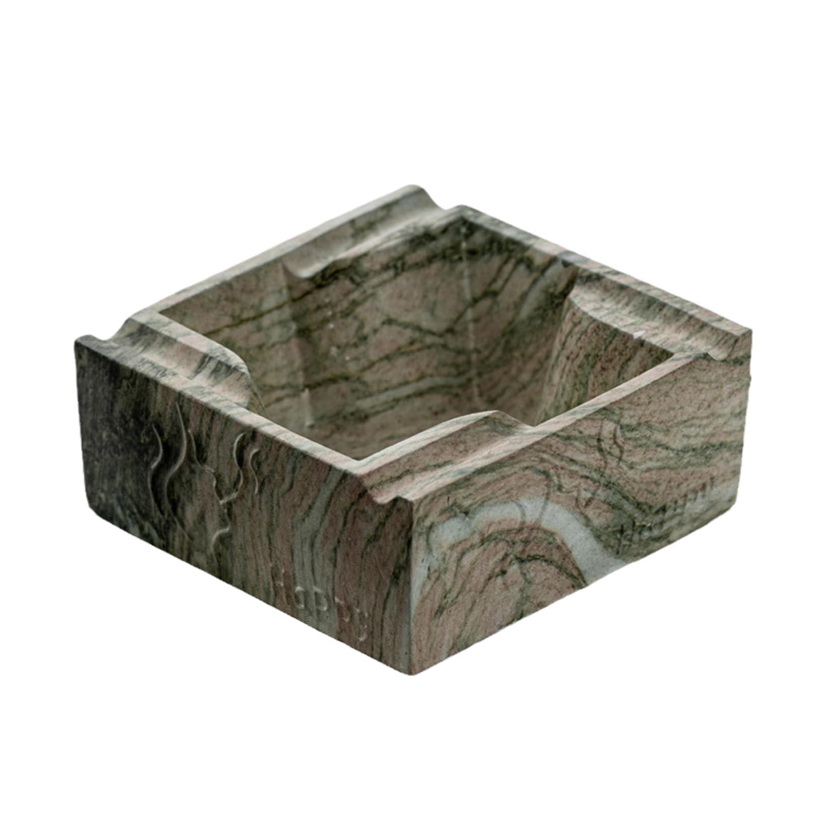 Ashtray Ceramic Square Concrete Cigar Big for Cigarettes,Windproof Cement Ash Tray Cigarette for Patio