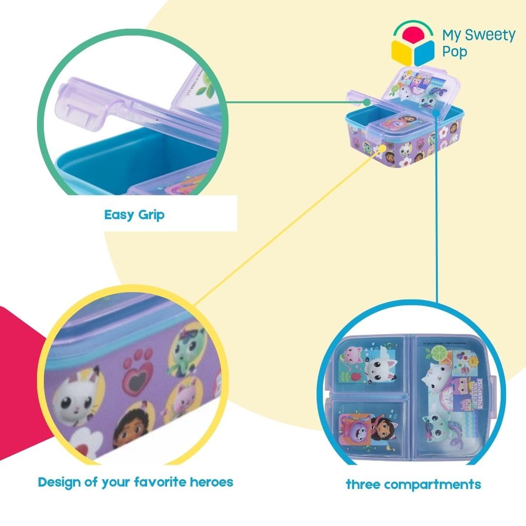 My sweety pop, Snack Box, Lunch Box, For Children, Nursery, Kindergarten, School, Holiday, Meal, 19.5 cm, Gift Idea - Image 3