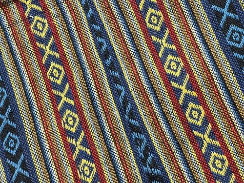 Image of Woven Hippie Crossbody - Hobo Sling Shoulder Bag - Thai Cotton Boho Messenger Purse - Medium