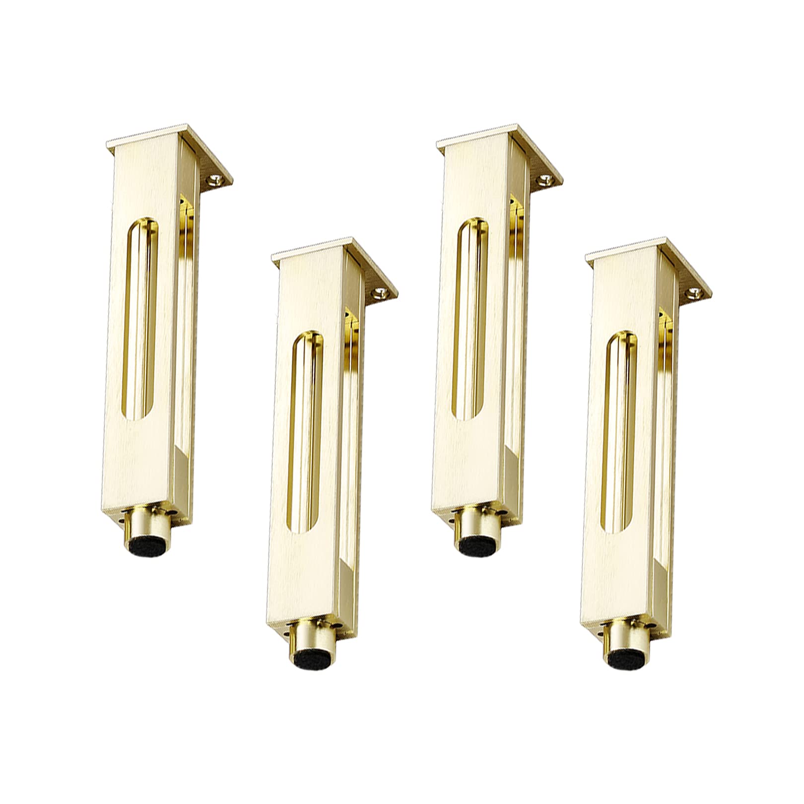 Patas de muebles de Metal Patas de muebles de aleación de aluminio Elevadores de muebles Patas de muebles ajustables Patas de escritorio Patas de sofá Patas de sofá cama Oro cepill