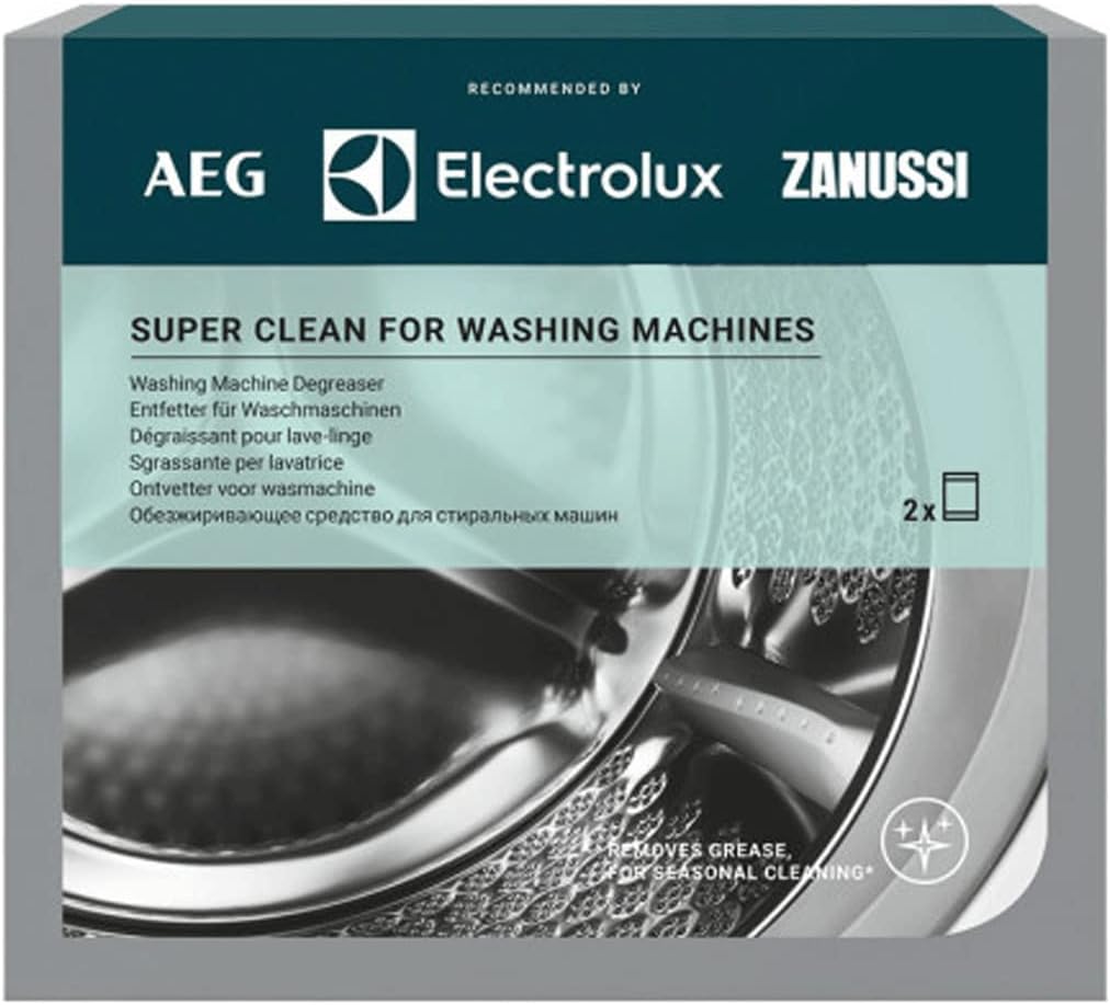 M3GCP200 9029799310 Super Clean Deep Cleaner for Washing Machines Contains 2 Sachets