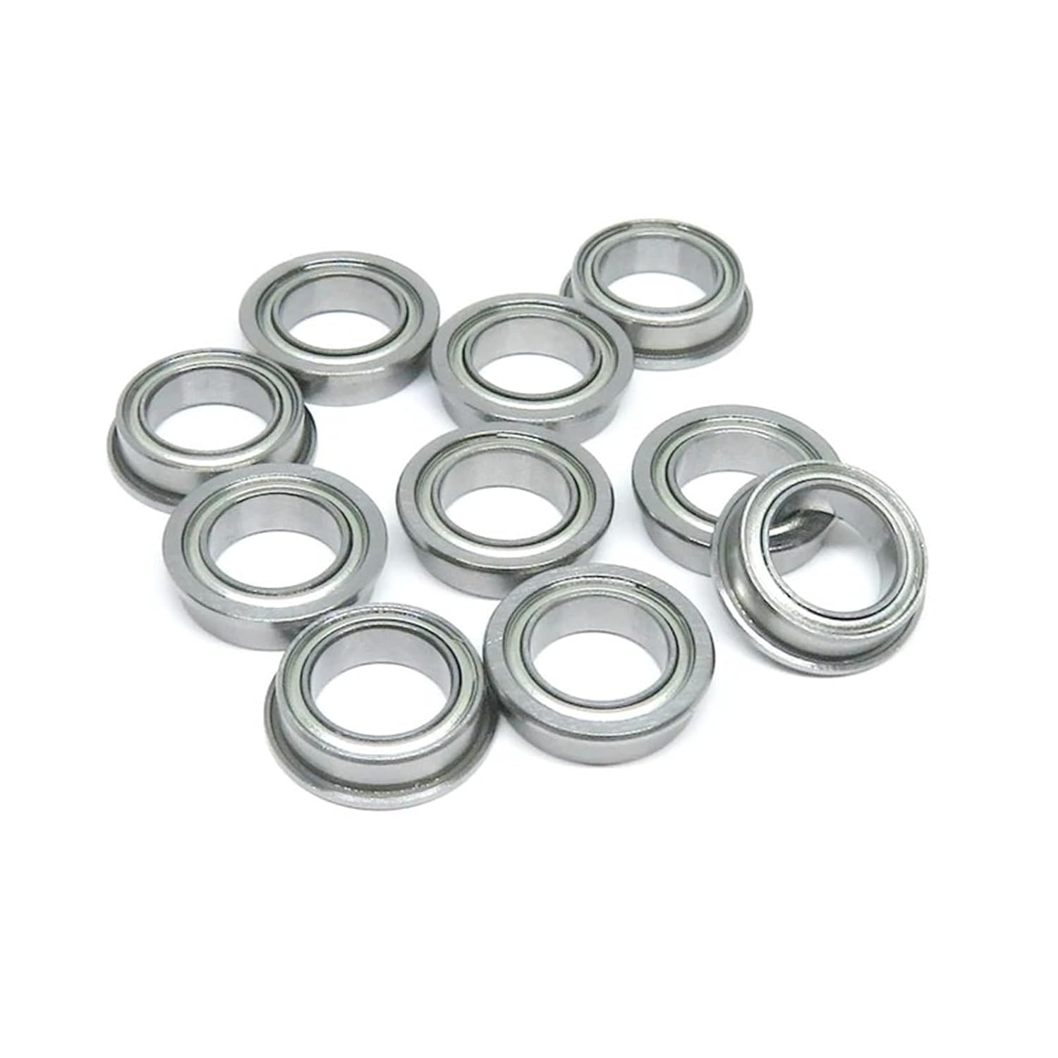 SMF128ZZ Flange Ball Bearing 8x12x3.5 8Pcs