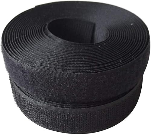 Miniatura 3 de Tiras de gancho y bucle de 1 pulgada de ancho (0.984 in) de 5 yardas, cinta entrelazada, cinta de gancho y bucle para ropa, manualidades de costura