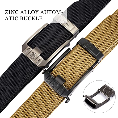 Ratchet Belt Men Nylon Web Belts Automatic Slide Buckle Quick Release Fully Adjustable Work Belt Casual Outdoor2