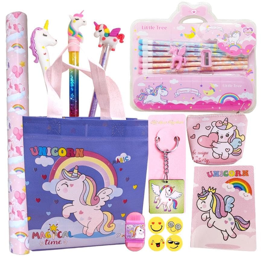 TERA 13 Return Gift Combo for Girls Unicorn Stationery Items (Pack of 11 Items) Unicorn Carry Bag, Pencil Eraser Set, Cartoon Pouch School Stationery Set Birthday Party Gifts (B0CTQSGM75) Amazon Price History, Amazon Price Tracker