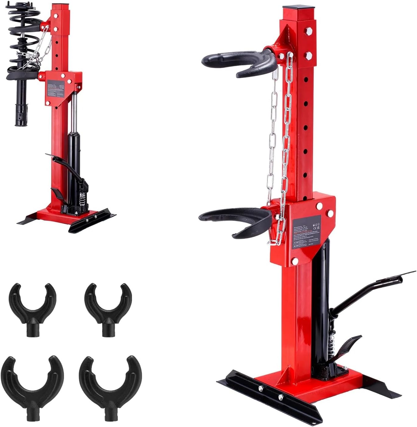 Strut Spring Compressor 4.5 Ton 9920LBS Hydraulic Jack 1 Ton Compression Force Auto Spring Compressor Tool for Car Truck Suspension Removal Heavy Duty Garage Workshop Repair Equipment