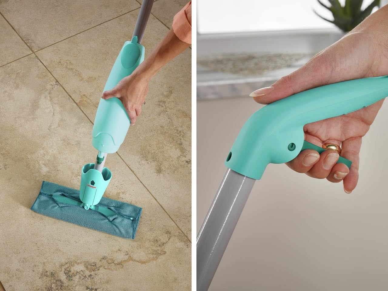 Filling the Leifheit Pico Spray S Mop reservoir