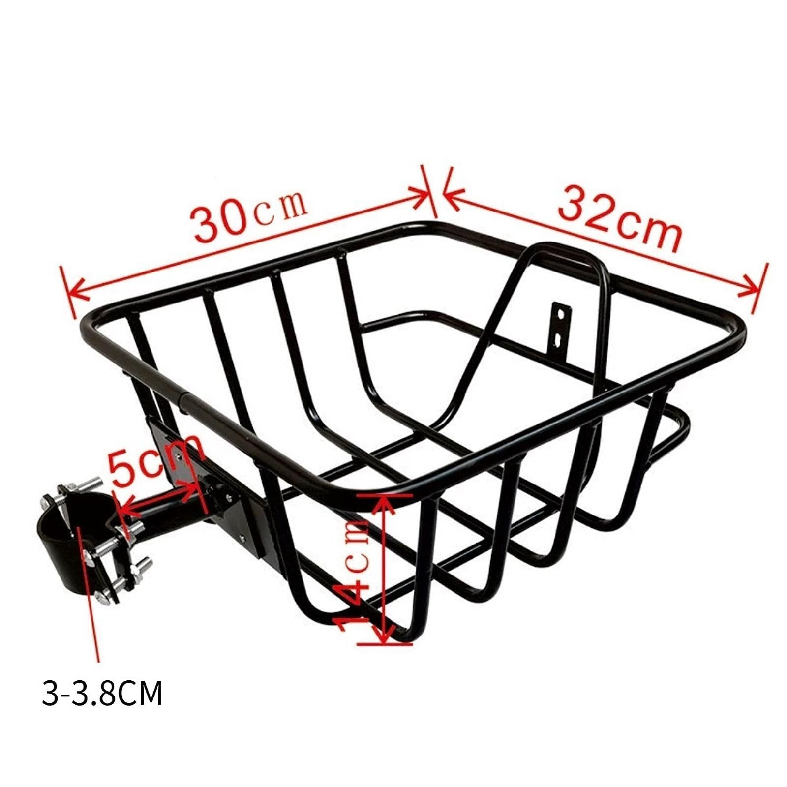 Fahrradkorb Eisen Fahrradkorb Tiertransport Organizer Transportkorb für Einkauf Arbeitspendeln Reisen Geeignet