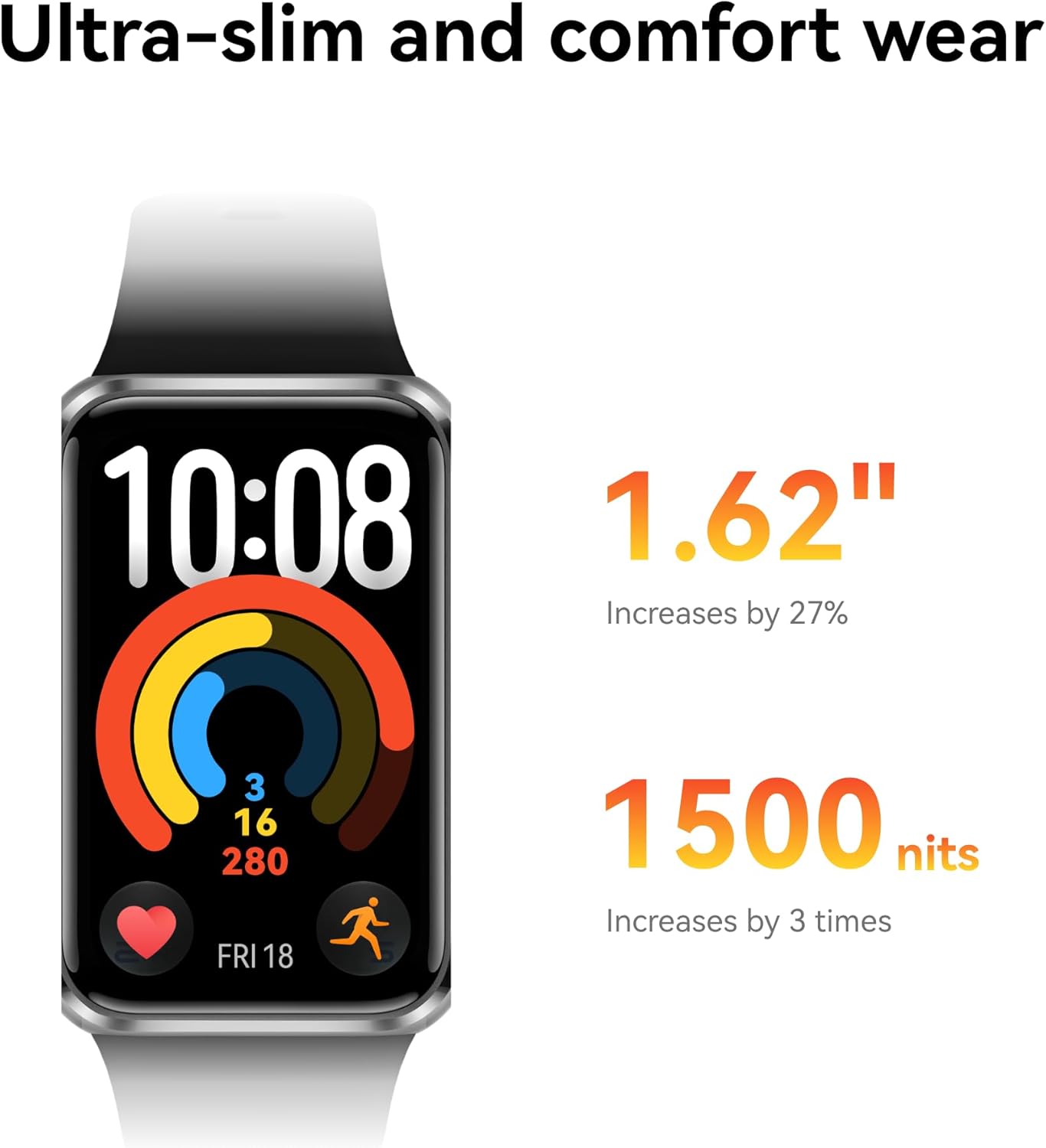 HUAWEI Band 11 Smart Watch, 1.62″ AMOLED Display 1500 nits, HRV Smart Band, Fitness Tracker, Heart Rate and SpO2, up to 14 Days Battery Life, Emotional Wellbeing, Water Resistance, Purple 61IHbFui7oL. AC SL1500