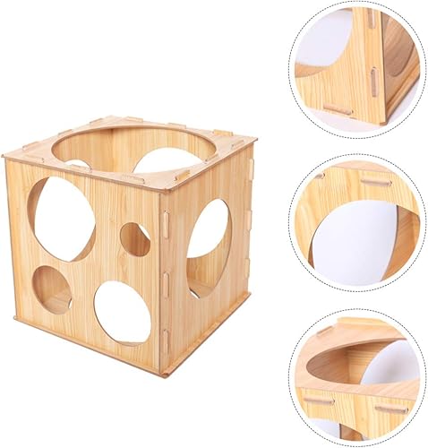 Miniatura 8 de Operitacx Caja de medición de cubo de globos, herramienta de medición precisa de globos para decoraciones y arcos, fácil de montar y almacenar hecha