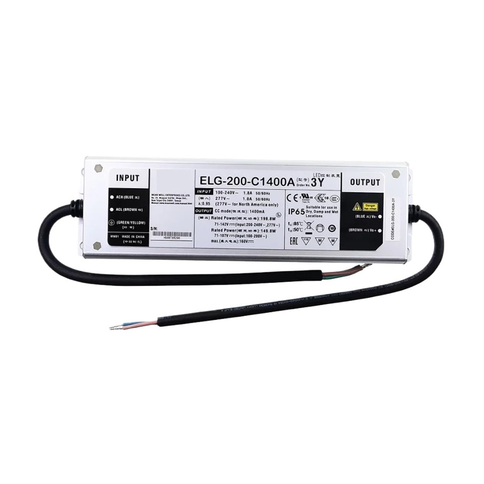 XDDQWSWA ELG-200-C ELG-200-C700A-3Y ELG-200-C1400A-3Y LED constant voltage switching power supply ELG-200-C(ELG-200-C700A-3Y)