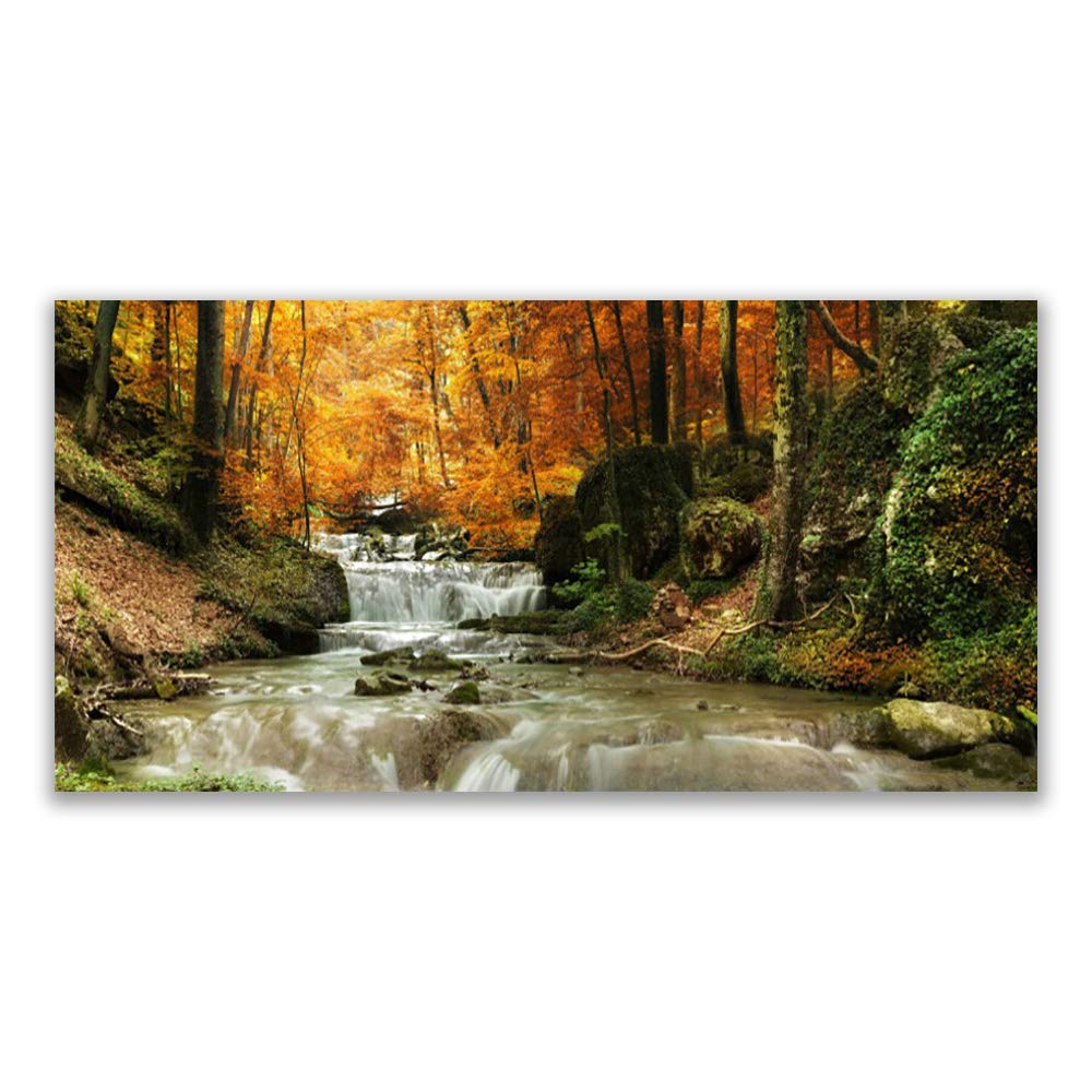 Impression sur toile moderne Tulup 140x70cm grand format cascade