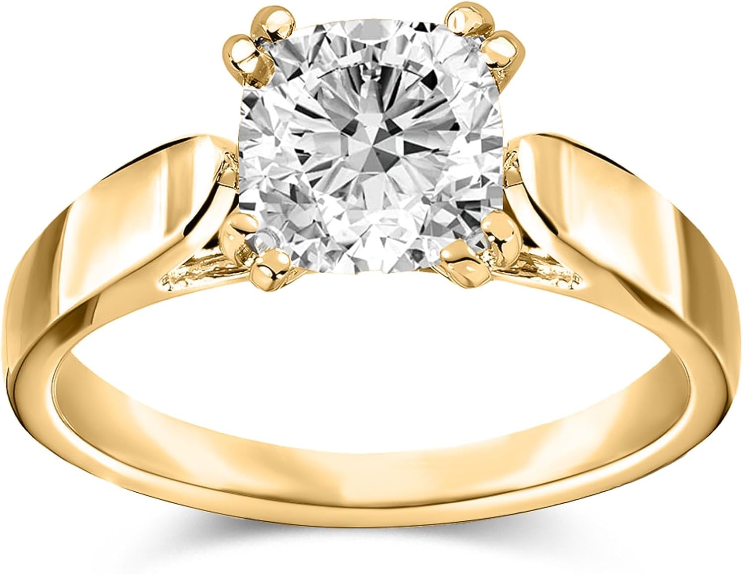 1-3ct Cushion Moissanite Engagement Rings for Women 925 Sterling Silver 10K 14K 18K Real Gold Solitaire Wedding Anniversary Promise Ring with Engraving