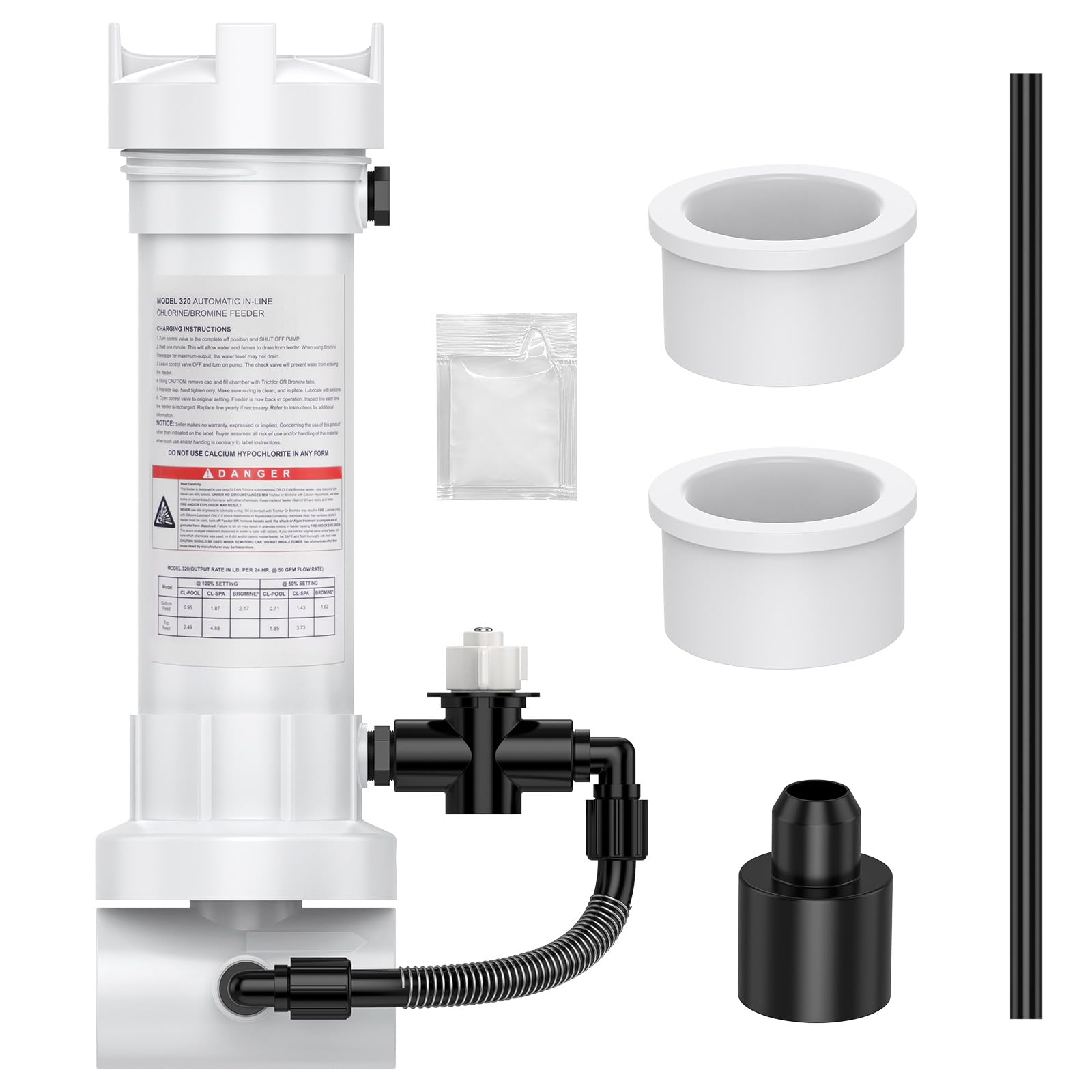 CrestWave 320 Automatic In-Line Chlorine/Bromine Feeder