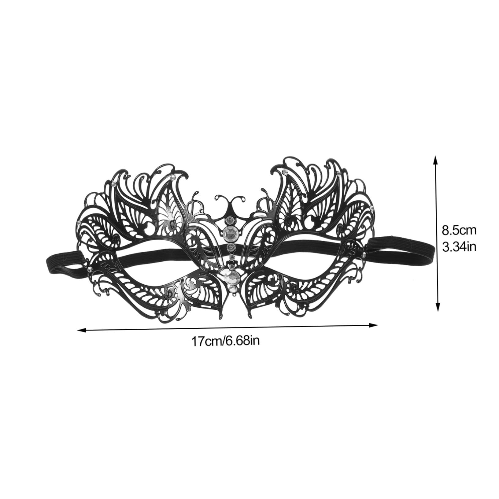 JOINPAYA Masquerade Mask Women Metal Lace Eye Mask for Halloween Party Carnival Elegant Half Face Design for Cosplay Costume Parties Special Events