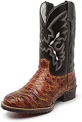 Bota Country Texana Em Couro Cano Longo Bico Redondo JNA SHOES