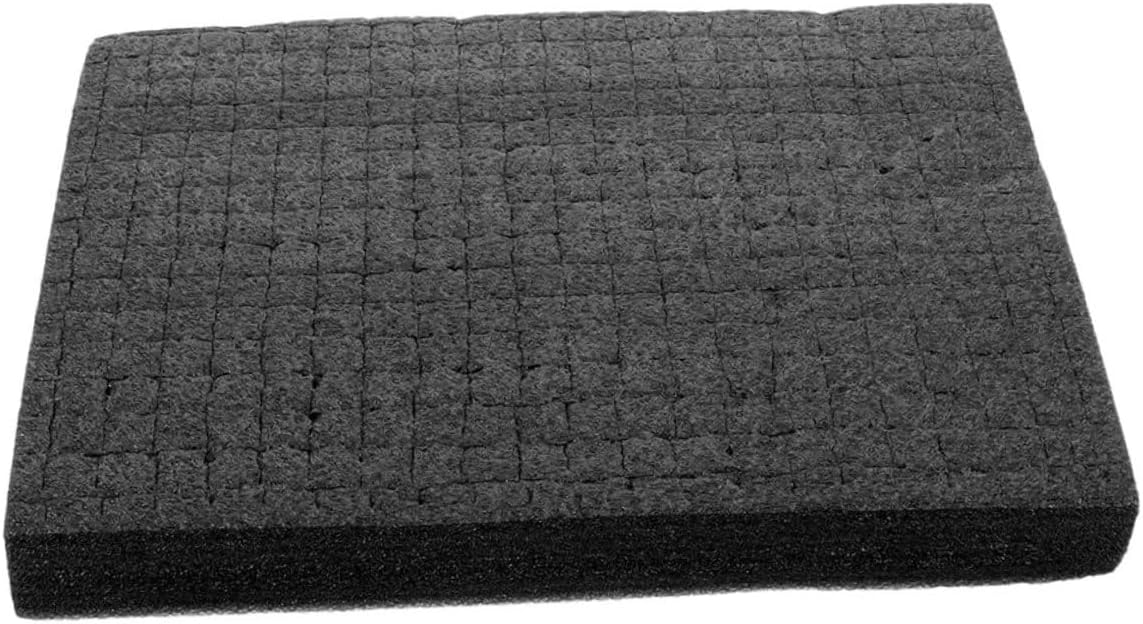 Black Grid Foam Sheet 500x300x30mm Packing Insert Pad Foam Case Insert for Transportation Packaging for Industrial Shipping Protection