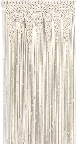 Panel de cortina para puerta y ventana, cortinas bohemias de macramé, tapiz tejido a mano para colgar en la pared, telón de fondo de fiesta de