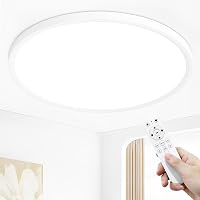MOONSEA 60W Ultravékony LED Mennyezeti Lámpa, Távirányítós Fényerőszabályzás, 3000-6000K Színhőmérséklet, 60cm Kerek, Nappali, Hálószoba, Gy 1