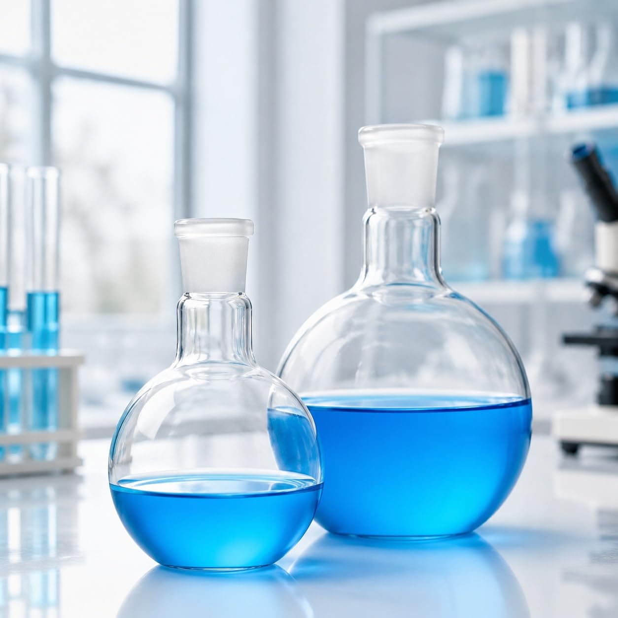 VIDOO Kolba Okrągłodenna Płaskodenna z Jedną Szyjką, ze Szkła Borokrzemowego 3.3, Laboratoryjna Kolba do Ogrzewania, 10000ml z 29# Szlifami