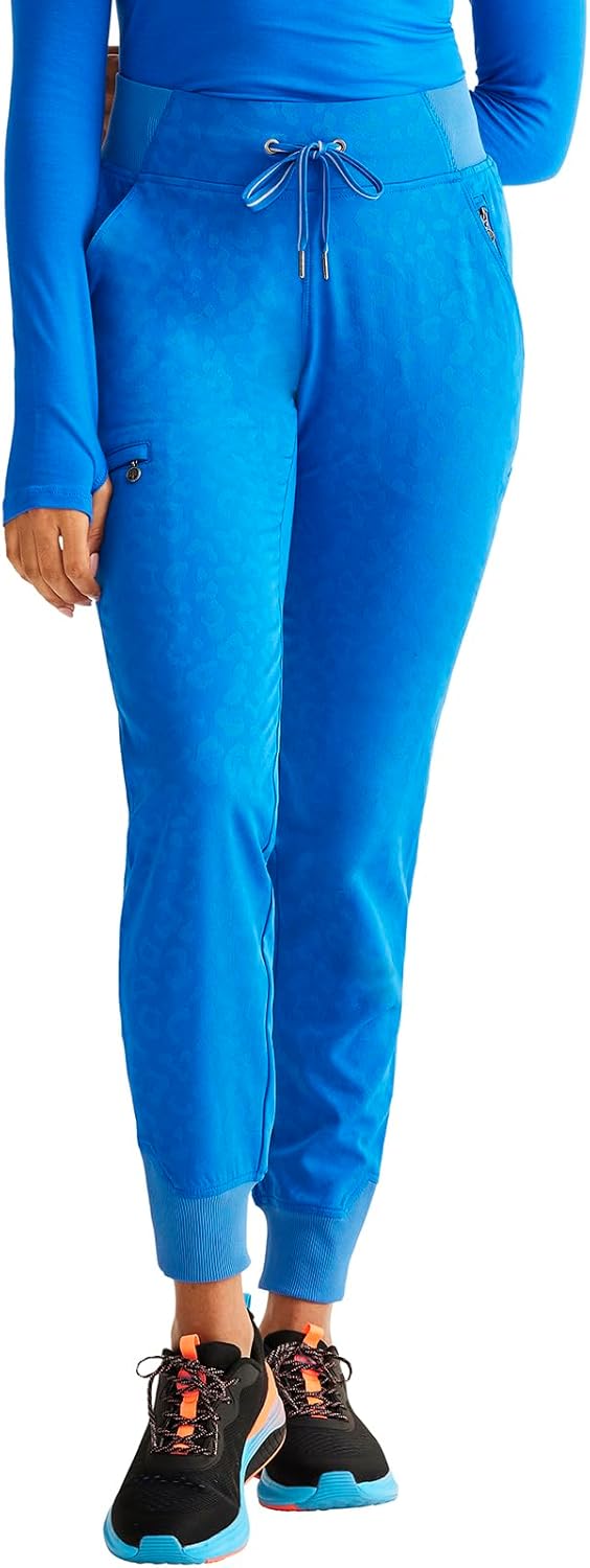 Healing Hands Scrubs for Women Jogger Scrub Pant Trinity Bottom with 6 Pockets, Mid-Rise Pull-on Rib-Knit Waistband HH003