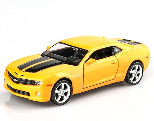 TOKAXI Modelos de autos Chevrolet Camaro a escala 136, autos de juguete Camaro Bumblebee, regalos para niños y niñas