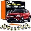 Kit de 8 luces LED interiores de mapa, cúpula, lectura, cajuela y placa, para Kia Sonet 2020-2024, accesorios 1