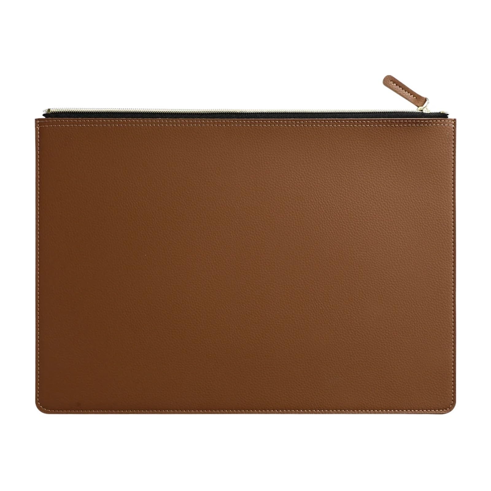 Skórzana torba na dokumenty, A4 Leather Document Zipper Bag 258mm x 354mm Multicolor(Brown)