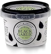 The Original Black Garlic Sweet & Savoury Peeled Cloves 50g - Gourmet, Aged to Perfection, Ready-To-Eat, 100% Natural & Vegan