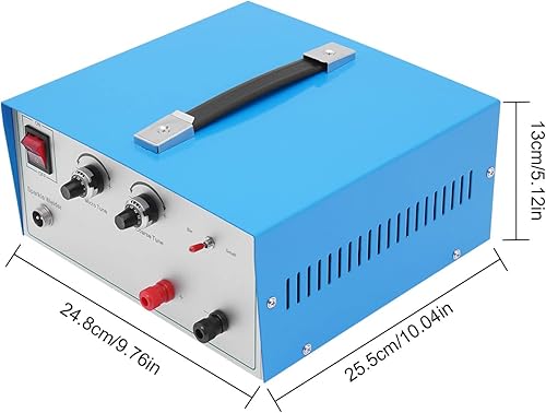Miniatura 5 de Máquina de soldadura por puntos de joyería, 600W 80A Soldador eléctrico por puntos Herramienta de reparación de joyas ajustable para acero platino