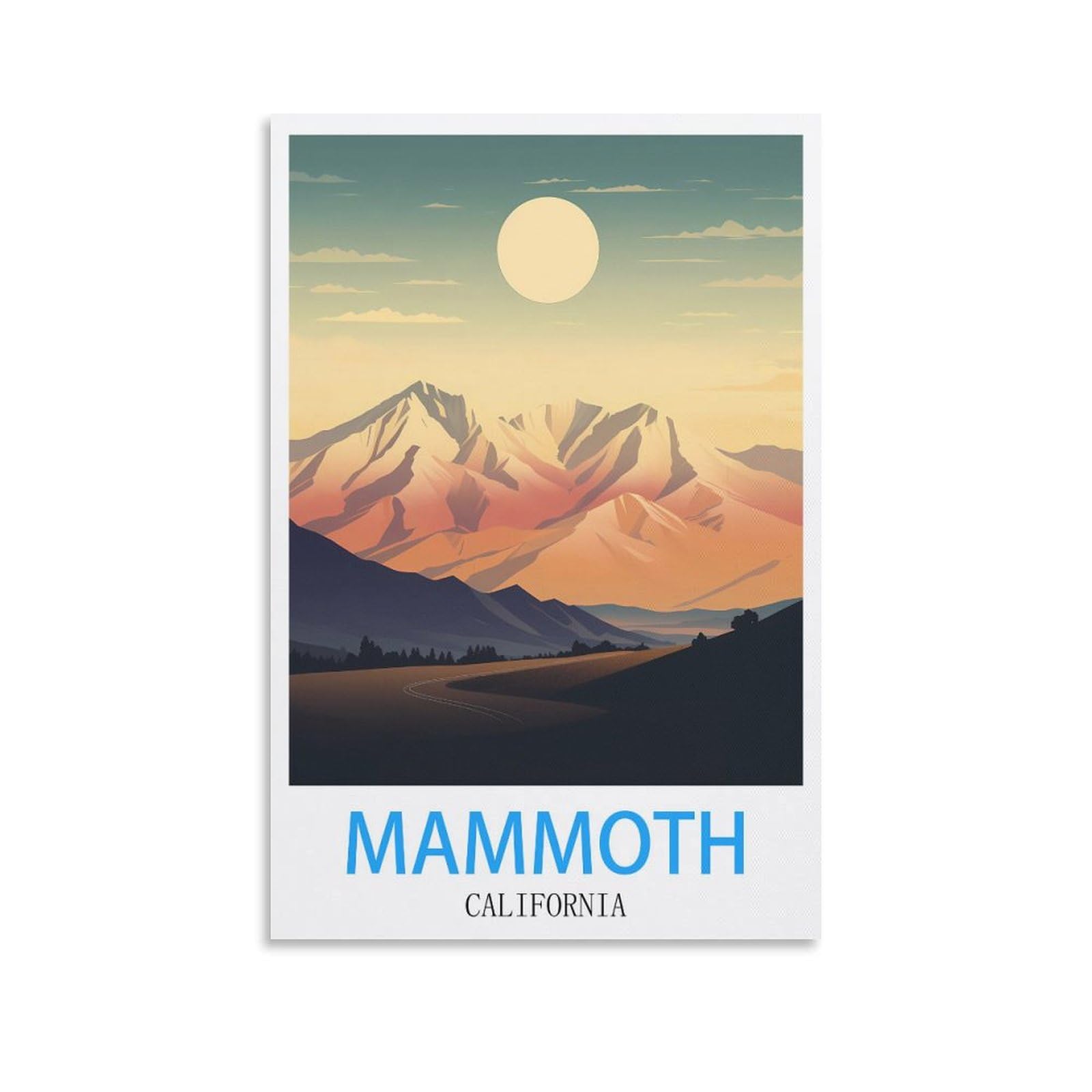 Metal Sign Tin Sign,Mammoth Californias,Cave Signs Art Plaque Poster Wall Decor for Home Kitchen Bar Club Coffee Shop Orchard Decoration 15x30cm