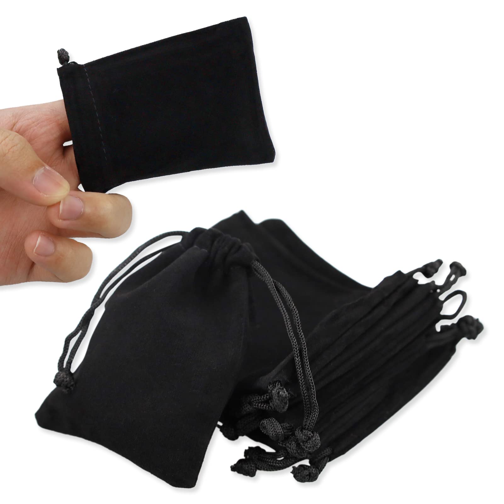 DAVIDJAMESCLARKE Lot De 10 Pochettes à Bijoux En Velours Avec