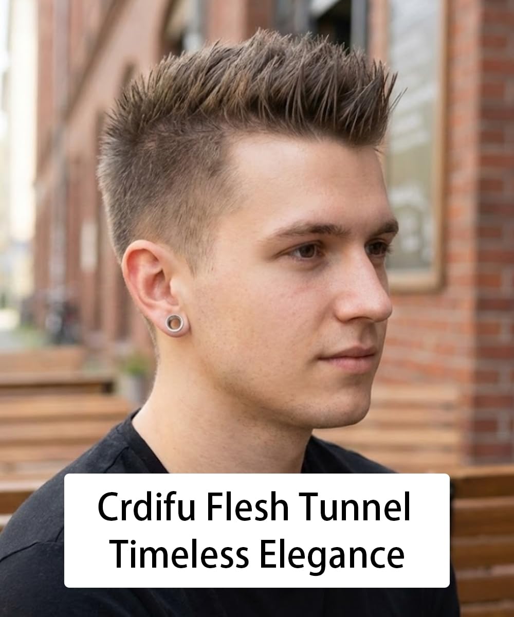 Crdifu 16 Paia Allungamento dell'orecchio Taper in Acrilico Tappi in Acciaio Chirurgico Grandi Spessimetri Amplificatore Tunnel Piercing Gioielli