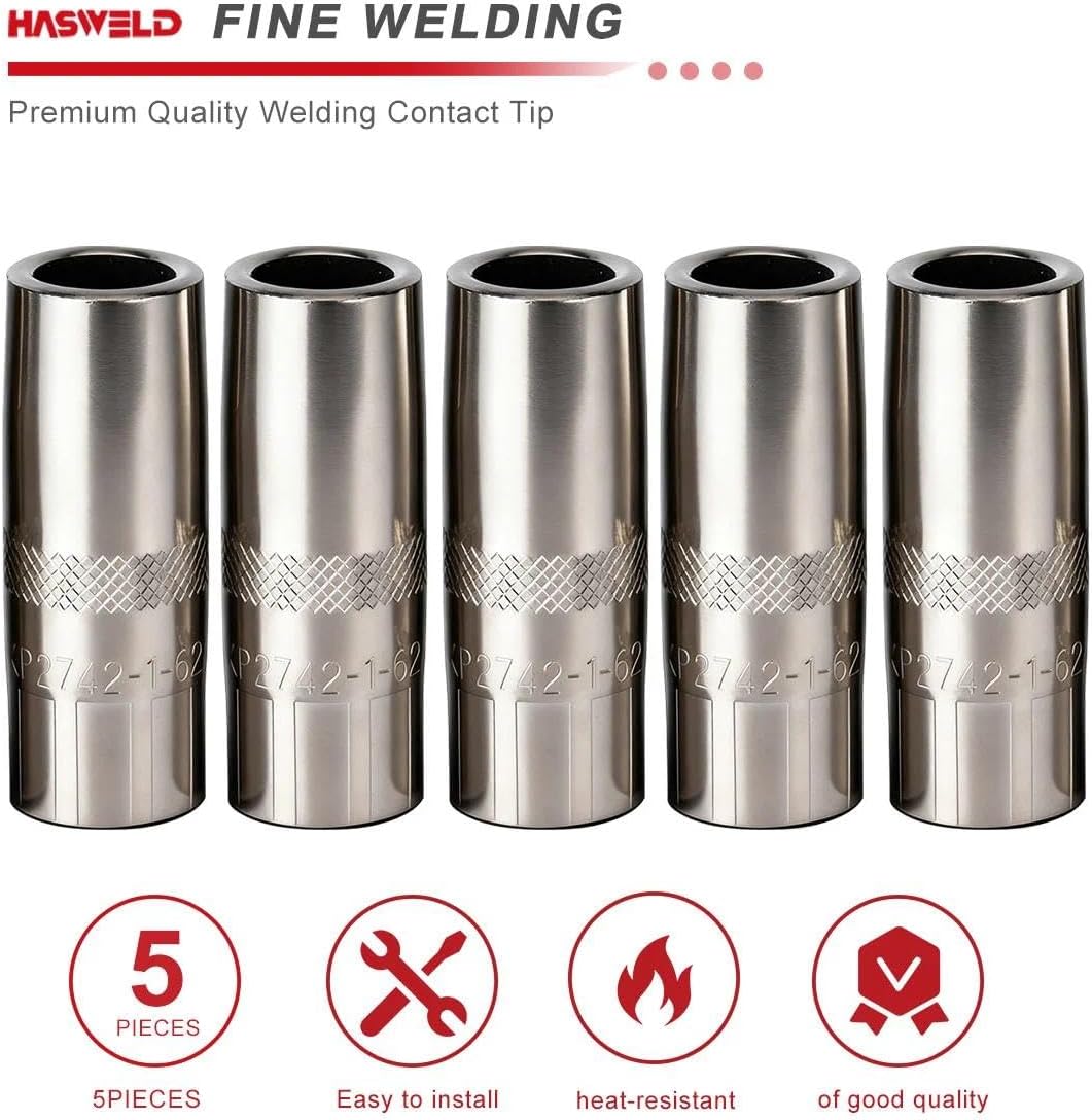 5-PK MIG Gun Nozzle KP2742-1-62R 5/8" ID fits Lincoln Magnum PRO 250L 300L 250A / 350A guns part