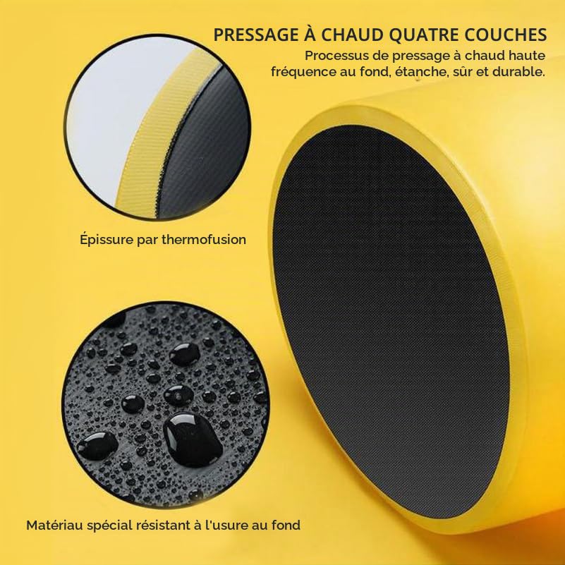 Angoily Bassin De Bain À Pied Pliable Portable 16L Seau De Lavage À Pied Léger Et Résistant pour Spa Pieds Maison Camping Voyage