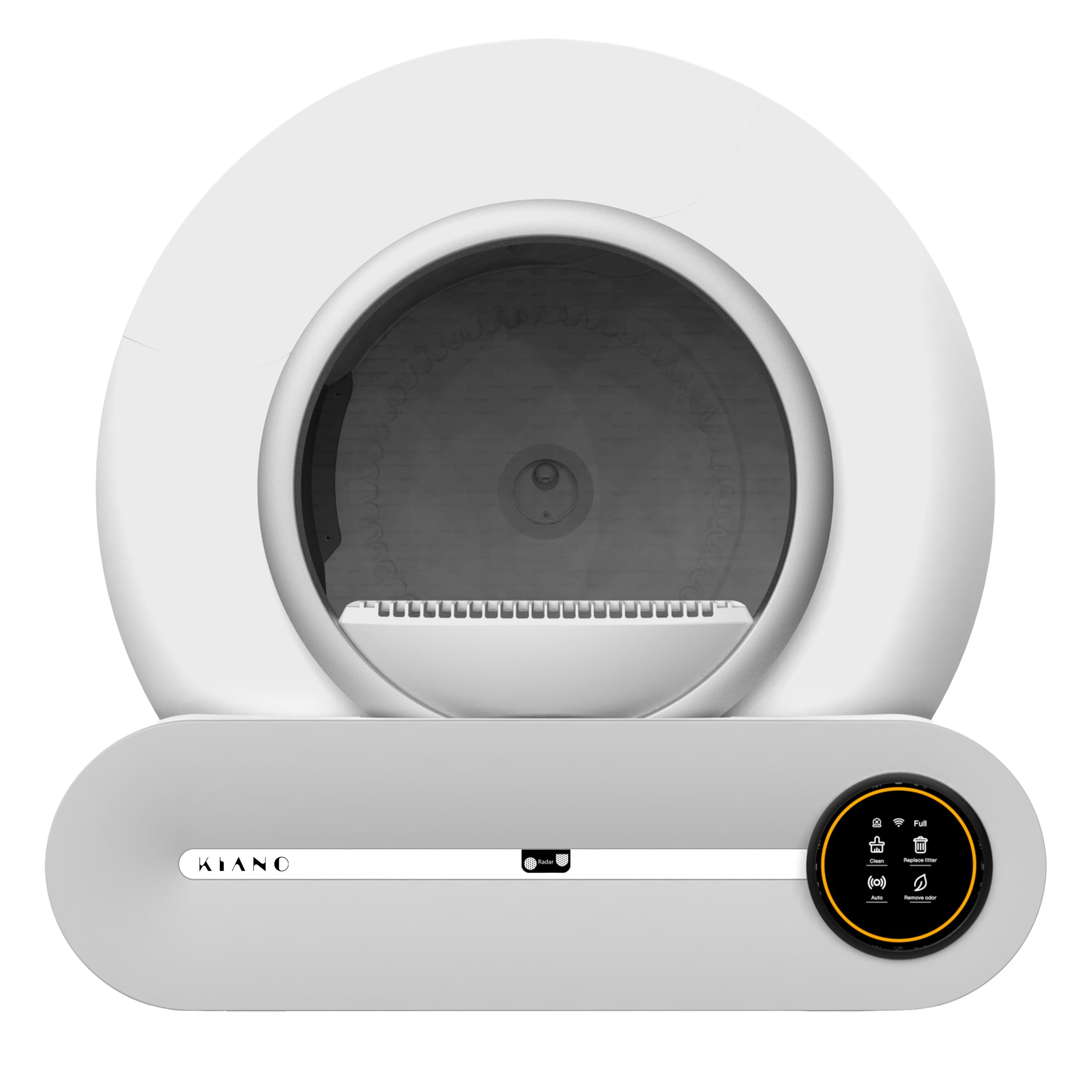Kiano Luna Lettiera automatica per gatti, autopulente, con controllo app, Wi-Fi, sistema di rimozione degli odori, funzionamento silenzioso < 40 dB, 65 l