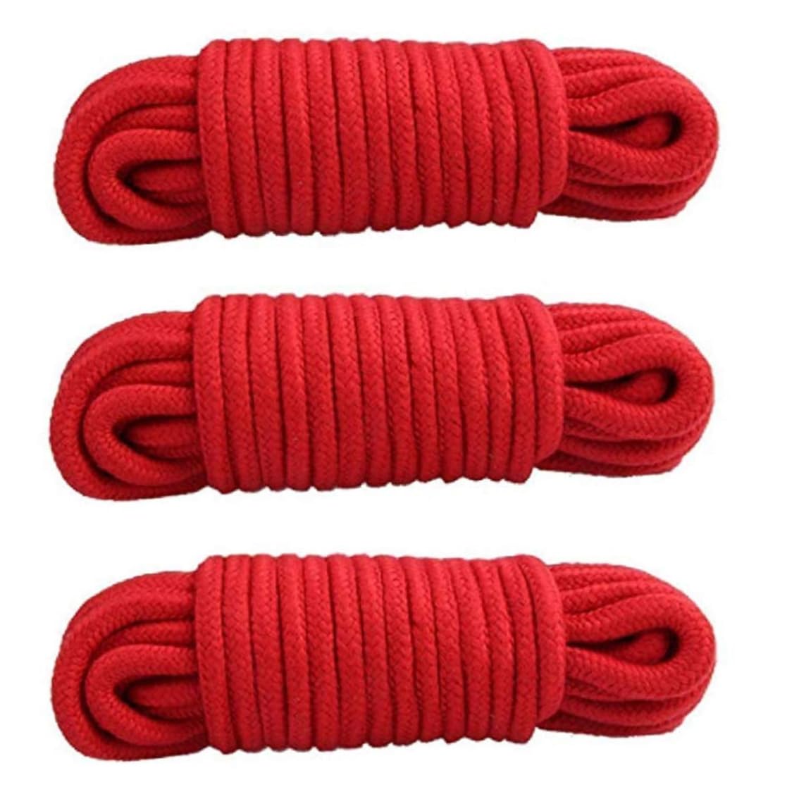 Cordón de algodón grueso de 8 mm trenzado suave y largo multifunción