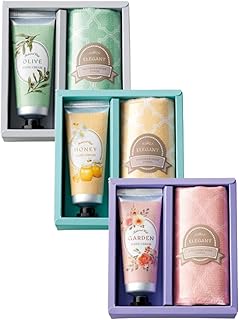 【3種セット+メッセージカード付き】丸辰 ラベール ハンドクリーム&ハンカチタオル アソート ガーデン オリーブ ハニー ギフト プチギフト ハンカチ 女性 人気 景品 誕プレ 引越し 挨拶 贈り物 プレゼント 粗品 個包装 化粧箱付き
